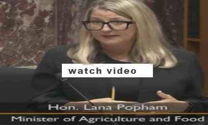 Question period: MLA Dallas Brodie, Vancouver-Quilchena questions BC Agricultural Minister Lana Popham